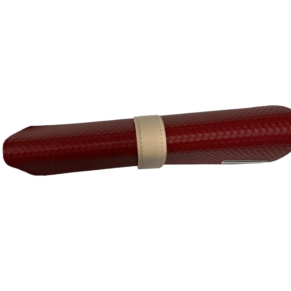Jan Taminiau Women's Business Class Amenity Clutch Burgundy Limited Edition OS